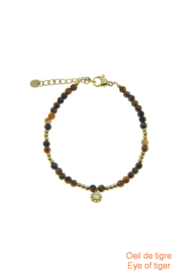 Mayorista LILY CONTI - Pulsera-Acero inoxidable-piedras