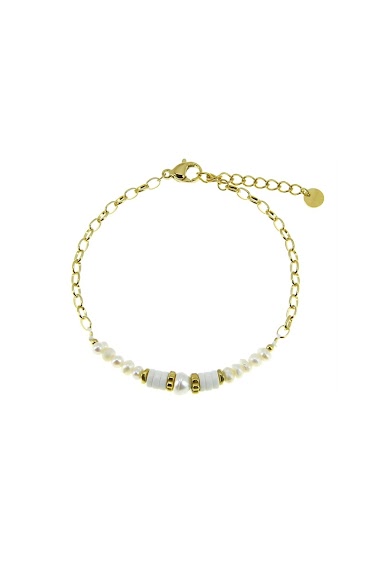 Grossiste LILY CONTI - Bracelet Acier-perles