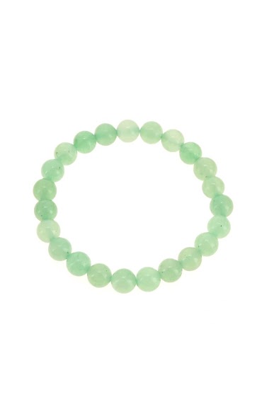 Großhändler LILY CONTI - Bracelet-elastic-green aventurine stone