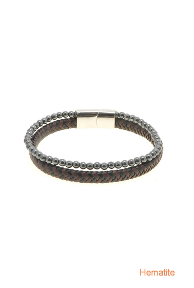 Wholesaler LILY CONTI - Men's Bracelet-Stainless Steel-stones