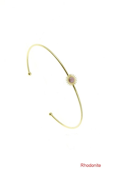 Großhändler LILY CONTI - Bangle bracelet Stainless steel-Pierre