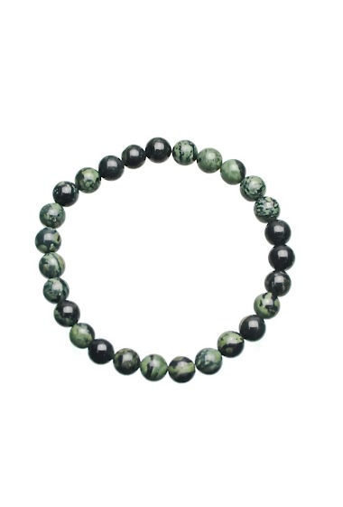 Grossiste LILY CONTI - Bracelet pierre de jaspe rhyolite