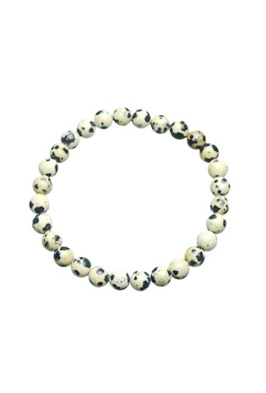 Grossiste LILY CONTI - Bracelet pierre de jaspe zèbre