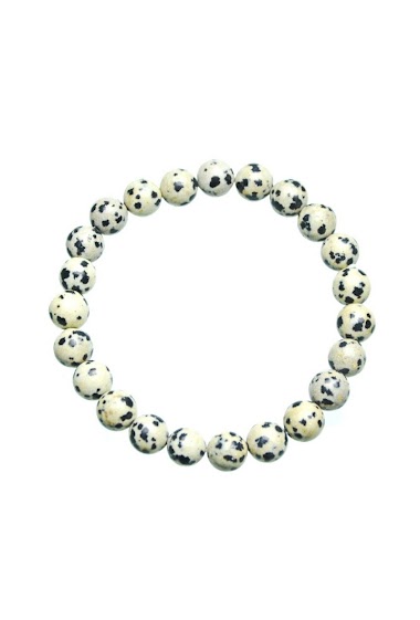 Grossiste LILY CONTI - Bracelet pierre de jaspe zèbre