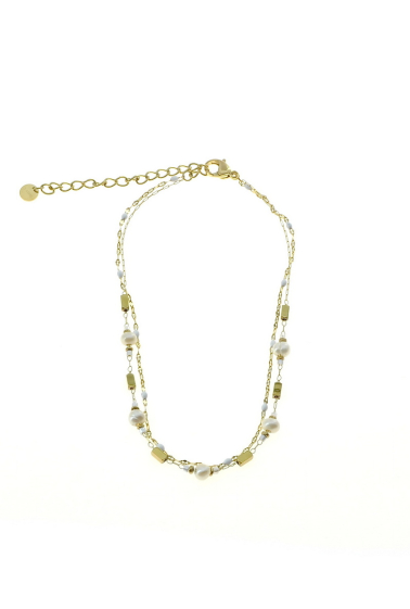 Wholesaler LILY CONTI - Anklet chains-Stainless Steel-beads