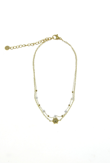 Wholesaler LILY CONTI - Anklet chains-Stainless Steel-stones