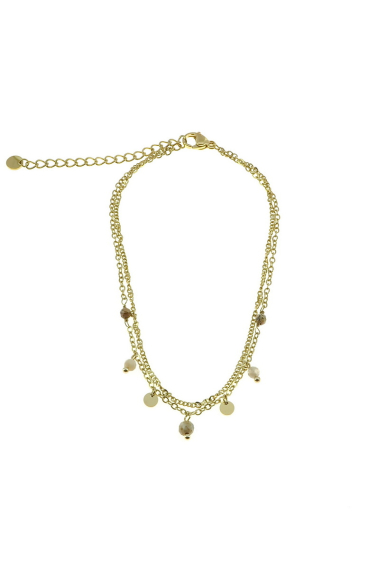 Wholesaler LILY CONTI - Anklet chains-Stainless Steel-stones