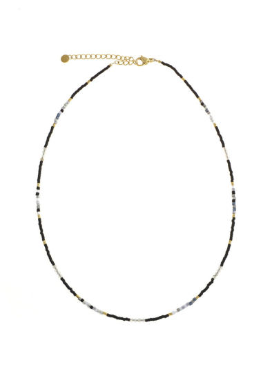 Großhändler LILY CONTI - Halskette-Edelstahl-Perlen