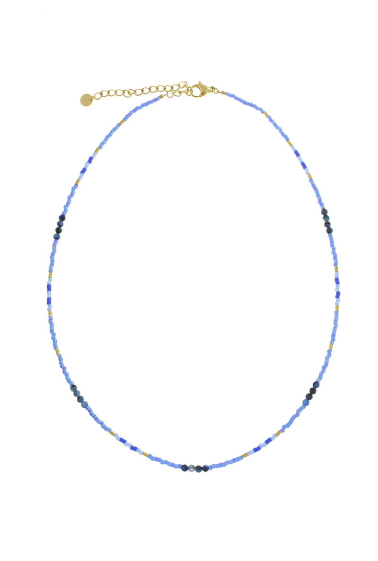 Großhändler LILY CONTI - Halskette-Edelstahl-Perlen
