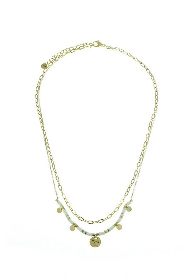 Wholesaler LILY CONTI - Necklace-stainless steel-Stones