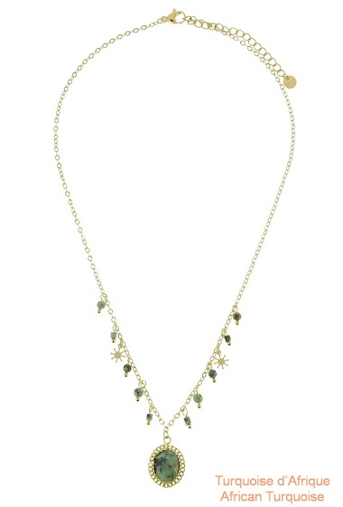 Großhändler LILY CONTI - Necklace-stainless steel-Stones