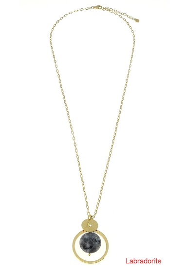 Wholesaler LILY CONTI - Long necklace-stainless steel-stone