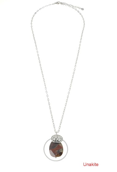 Großhändler LILY CONTI - Long necklace-stainless steel-stone