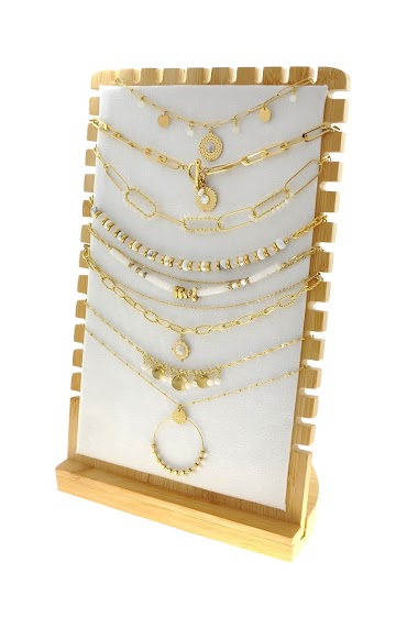 Wholesaler LILY CONTI - Set of necklaces-Stainless steel-stones