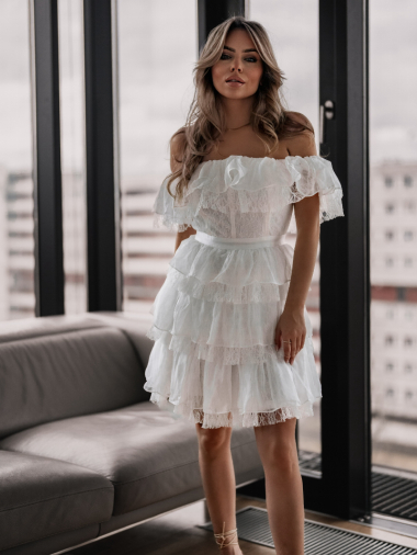 Wholesaler Lily Mcbee - Strapless dress with ruffle