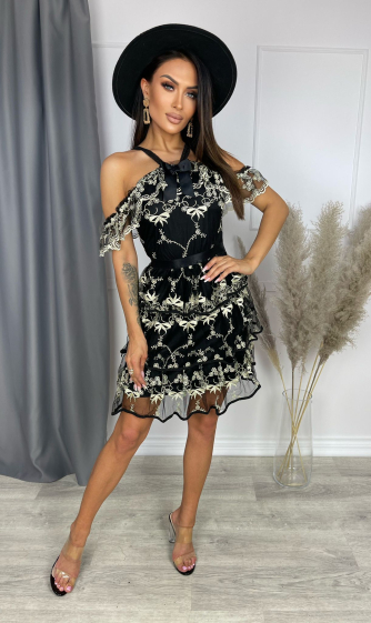 Wholesaler Lily Mcbee - Dress in embroidered lace