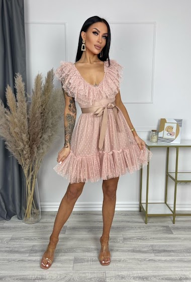 Wholesalers Lily Mcbee - Spotted tulle dress
