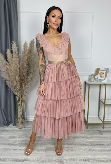 Wholesaler Lily Mcbee - Tulle dress with ruffles