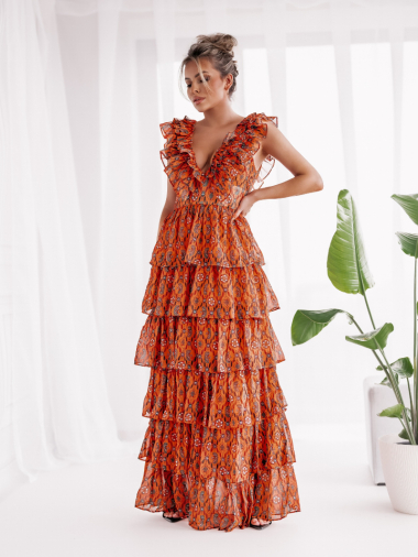 Wholesaler Lily Mcbee - Long floral dress