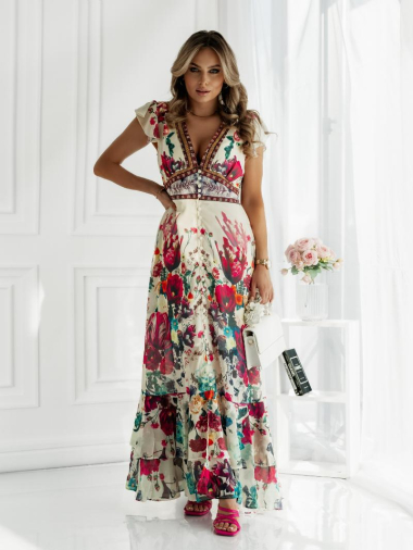 Wholesaler Lily Mcbee - Long printed dress
