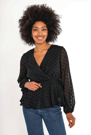 Wholesaler Lily White - Wrap blouse