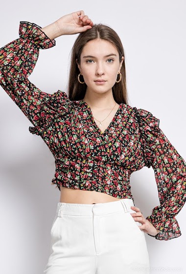 Wholesaler Lily White - Floral blouse