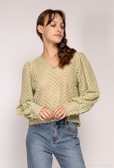 Wholesaler ELLILY - Perforated blouse