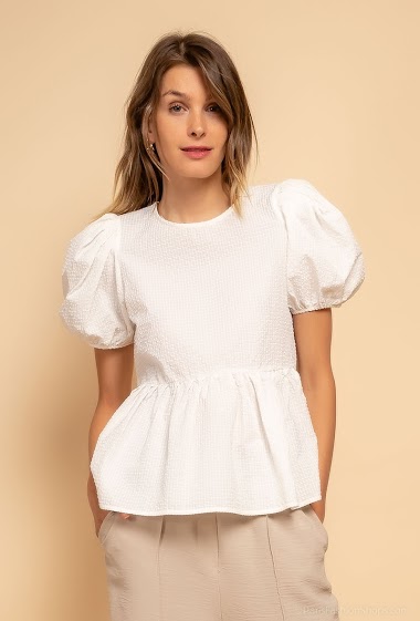 Wholesaler Lily White - Gingham blouse