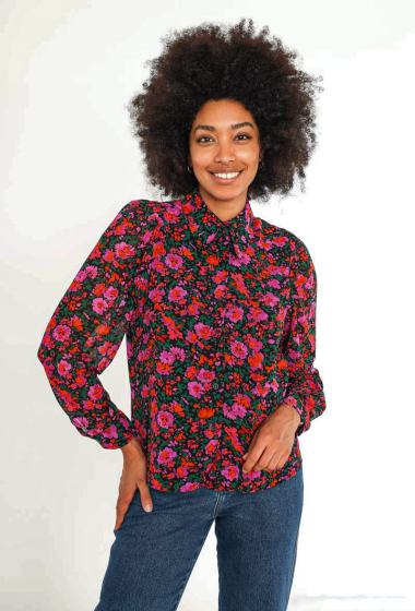 Wholesaler ELLI WHITE - Flower print shirt