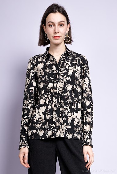 Wholesaler Black Label - Flower print shirt
