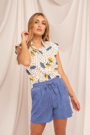 Wholesaler Lily White - Flower print shirt