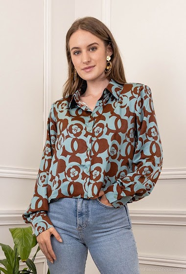 Wholesaler Lily White - Shirt with tied neck