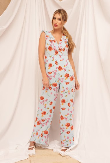 Wholesaler Lily White - Floral Jumpsuit