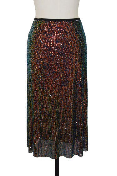 Mayorista Lily White - falda de lentejuelas