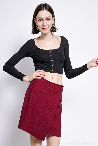 Wholesaler 88FASHION - Skirt with side stripes