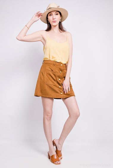 Wholesaler 88FASHION - Suede skirt