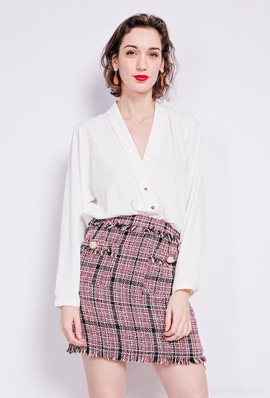 Wholesaler 17 AUGUST - Tweed skirt with pockets