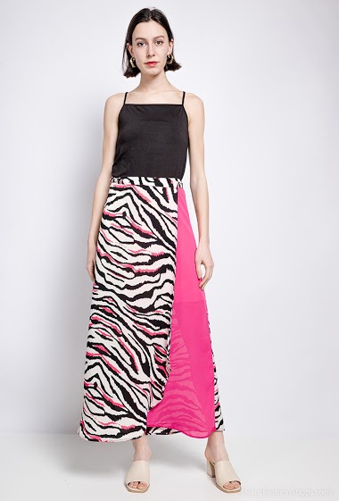 Wholesaler A BRAND - Zebra maxi skirt