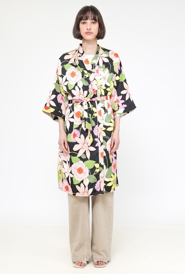 Wholesalers Lily White - Printed Kimono
