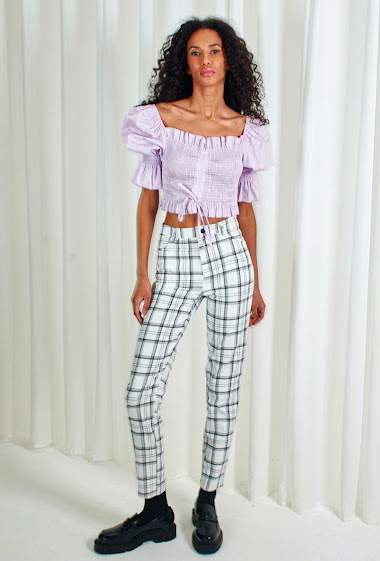 Wholesaler Lily White - Check pants
