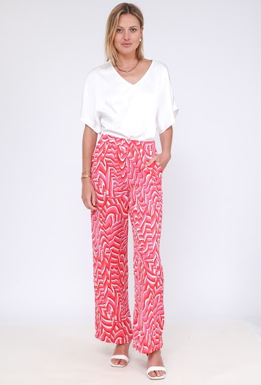 Wholesaler Lily White - Graphic printed pants