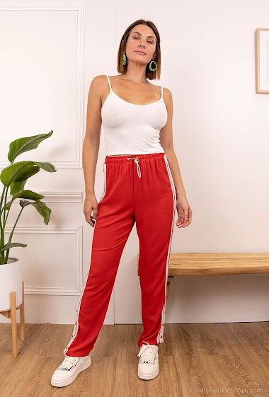 Großhändler A BRAND - Jogger pants with buttoned bands