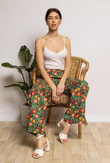 Grossiste 17 AUGUST - Pantalon large à imprimé fleurs