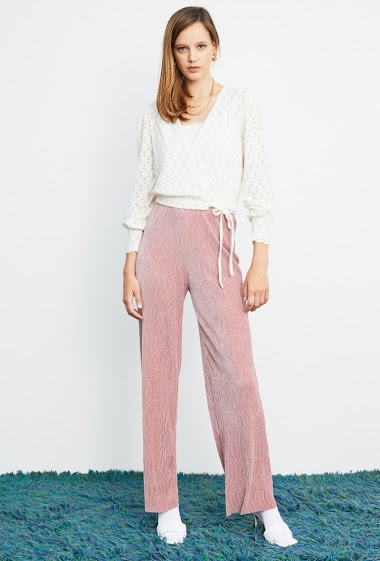 Wholesaler Lily White - Textured Pants