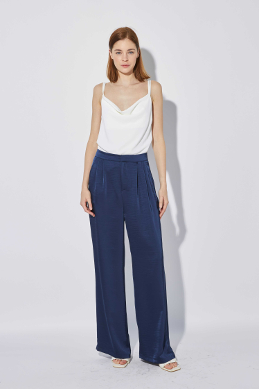 Wholesaler Lily White - Plain satin pants