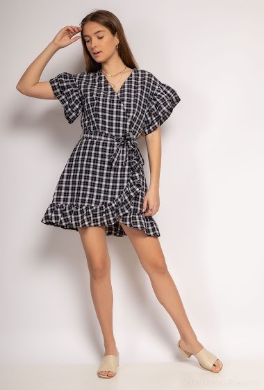 Wholesaler Lily White - Check dress