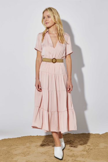 Wholesaler Lily White - Dress with belt