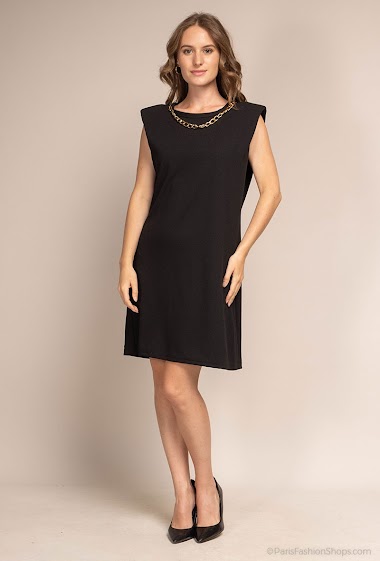 Wholesaler A BRAND - Dress with padded shoulders
