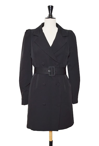 Wholesaler Lily White - Blazer Dress with Belt
