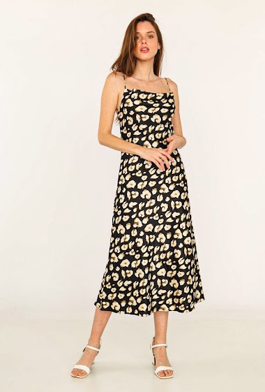 Wholesaler Lily White - Leopard Dress